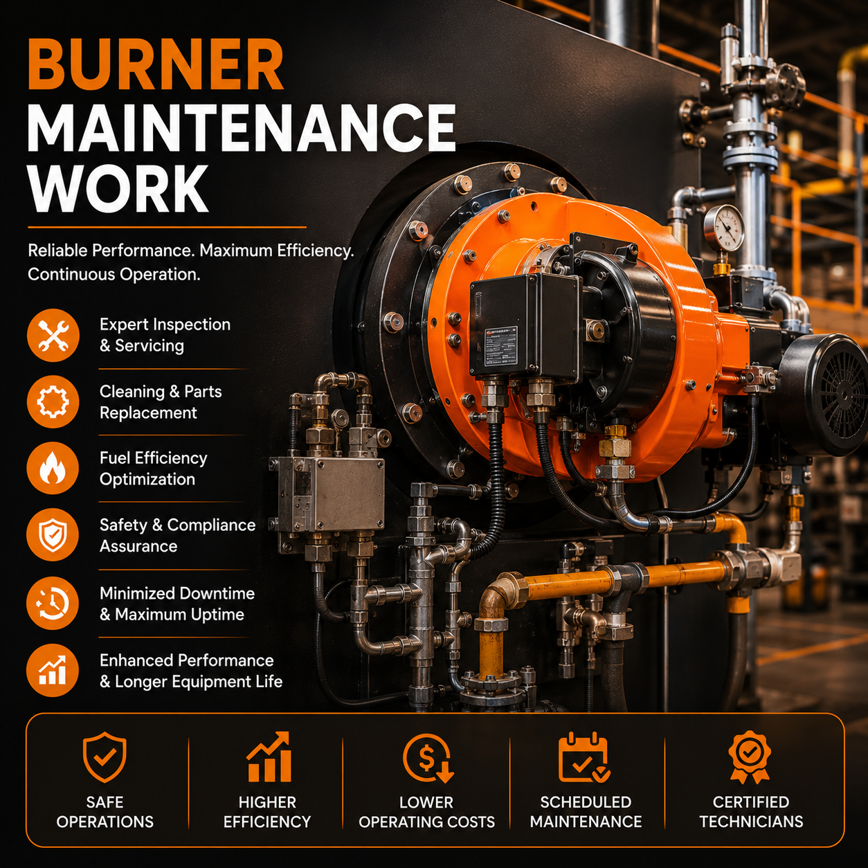 Burner Maintenance Work